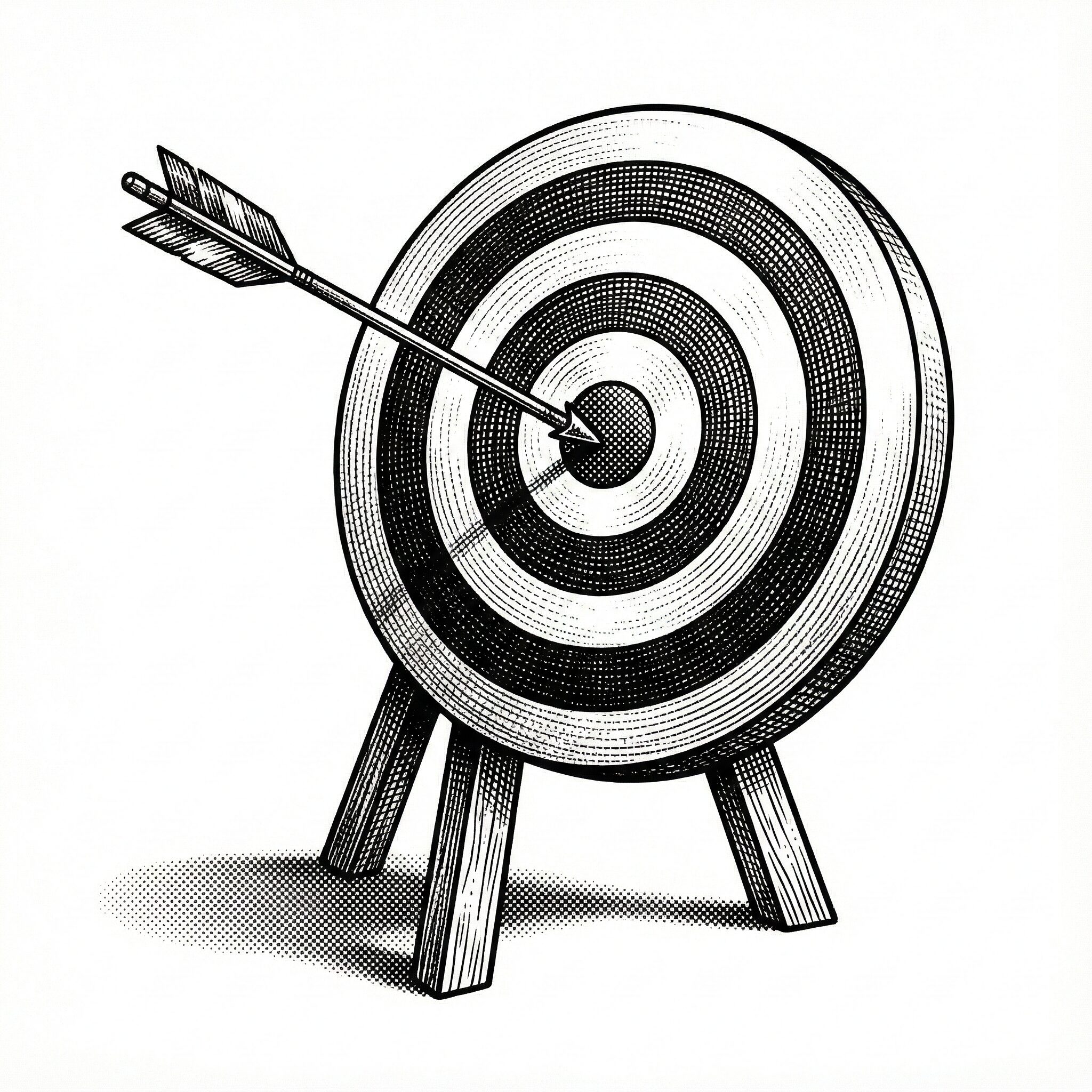 Bullseye target illustration — AI ranking